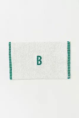 Monogram Embroidered Cotton Bath Mat added by Spoak Member