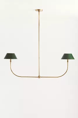 Roberta Scalloped Leather Linear Chandelier added by Spoak Member