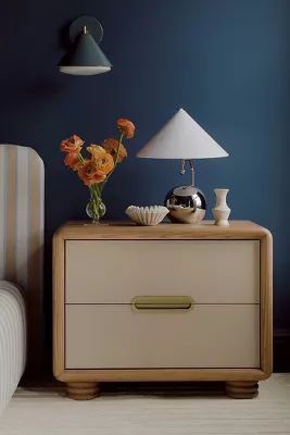 Monza Faux-Leather Two-Drawer Nightstand added by Spoak Member