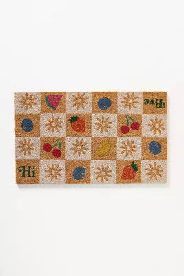 Checkered Fruit Coir Printed Doormat added by Spoak Member