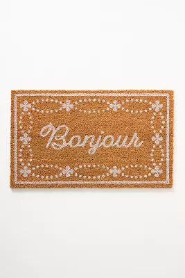 Bonjour Border Coir Printed Doormat added by Spoak Member