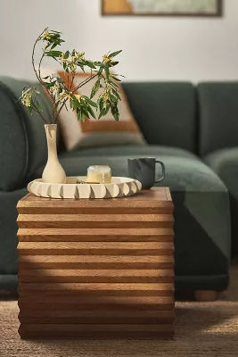 Omari Carved Oak Side Table added by Spoak Member