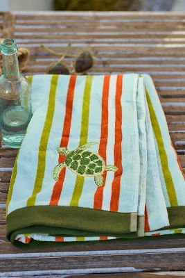 Madison Embroidered Cotton Beach Towel added by Spoak Member