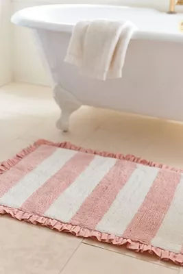Maeve Ruffled Stripe Tufted Bath Mat added by Spoak Member