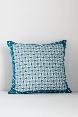 Freya Linen Embroidered Geometric Pillow added by Spoak Member