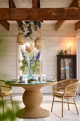Pedestal All Weather Wicker Dining Table added by Spoak Member