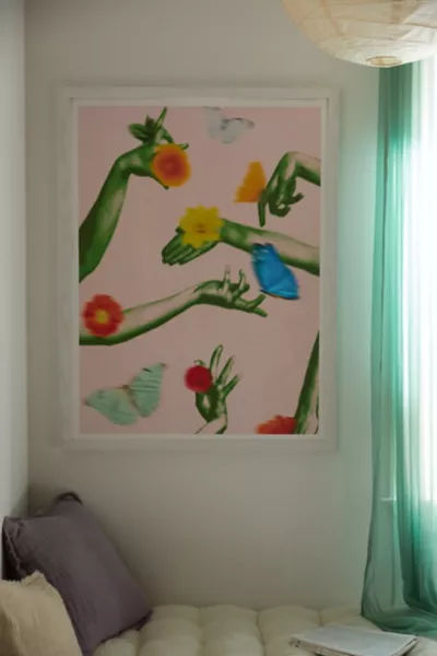 Chromoeye Jewels In Pink And Green Art Print added by Nicole Vacherot