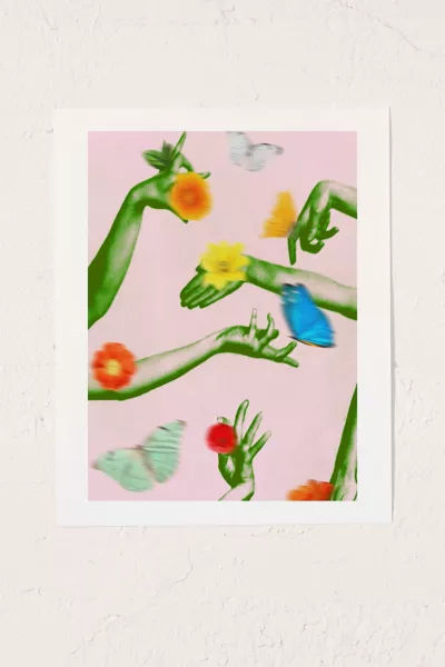 Chromoeye Jewels In Pink And Green Art Print added by Lindsay Malmgren