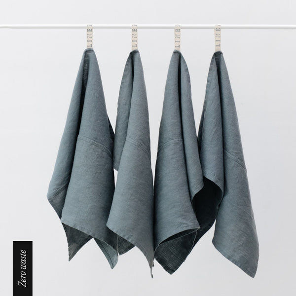 Zero Waste Blue Fog Linen Kitchen Towels Set of 4 added by Liz Kirby