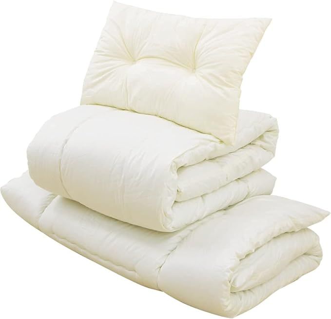 EMOOR Compact-Sized Japanese Futon Mattress, Compact-Twin-Size, Made in Japan, Foldable Sleeping Mattress, Tatami Mat, Foldable, Camping, Guest-Use added by erika grossman