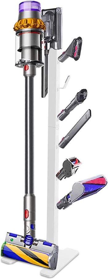 XIGOO Storage-Stand-Docking-Station-Holder Compatible with Dyson V15 Detect V11 V10 V8 V7 V6 Cordless Vacuum Cleaners, Stable Metal Organizer Rack(White, 6 Hooks) added by Jamie Stellato