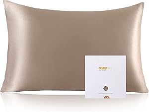 ZIMASILK 100% Mulberry Silk Pillowcase for Hair and Skin Health,Soft and Smooth,Both Sides Premium Grade 6A Silk,600 Thread Count,with Hidden Zipper,1pc (Queen 20''x30'',Taupe) added by Jendalyn Cohen