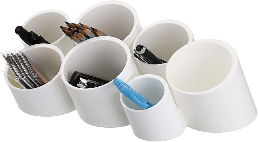 BTSKY Tilting Cylinder Creative Pen Holder, Pen Container, Brush Pot, Combination Desktop Storage Organizer Desk Decoration,Creative Cylinder Hanging Planter Holder Multifunctional Wall-Mounted added by Stephanie Northrop