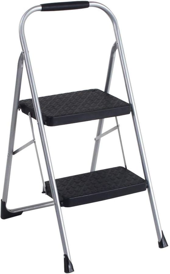 COSCO 2-Step Big Step, Steel Step Stool, Gray added by Ruthann R