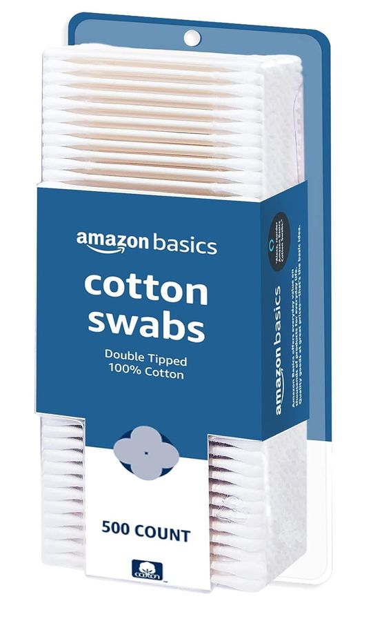Amazon Basics Cotton Swabs, 500 Count added by Ruthann R
