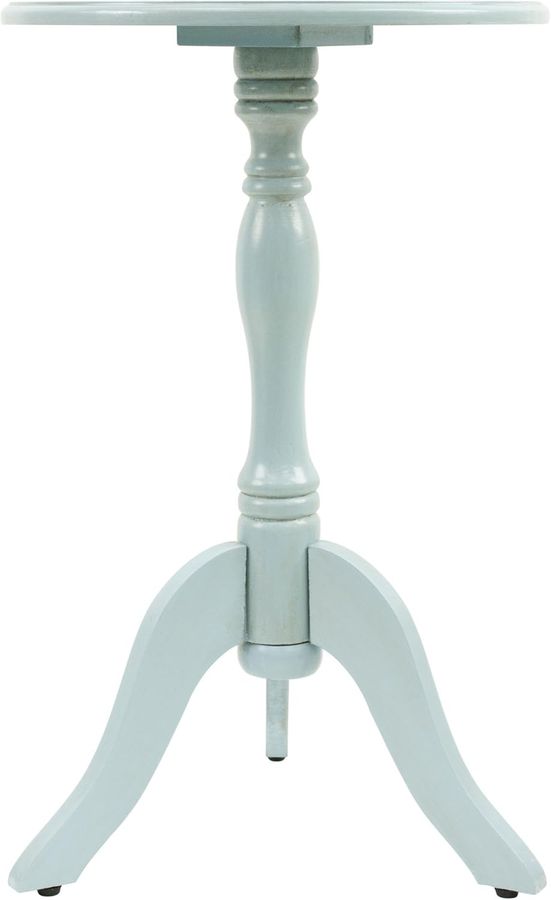 Decor Therapy Simplify Pedestal Accent Table, Antique Iced Blue added by Liz Nevil-Smith