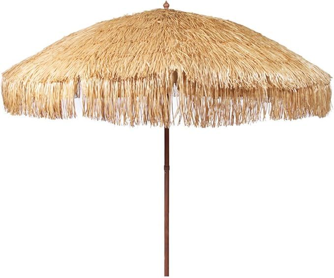 Bayside21 Hula Thatched Tiki Umbrella Natural Color 6' 8' & 9' Options (8ft, Natural) added by Erica Ramon