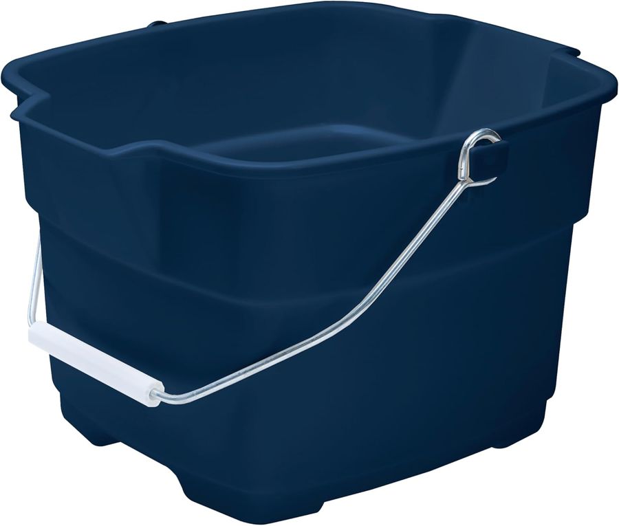 Rubbermaid Roughneck Square Bucket, 14-Quart, Blue, Comfortable/Durable Pour Handle, Sturdy Pail Bucket for Household Cleaning/Mopping added by Ruthann R