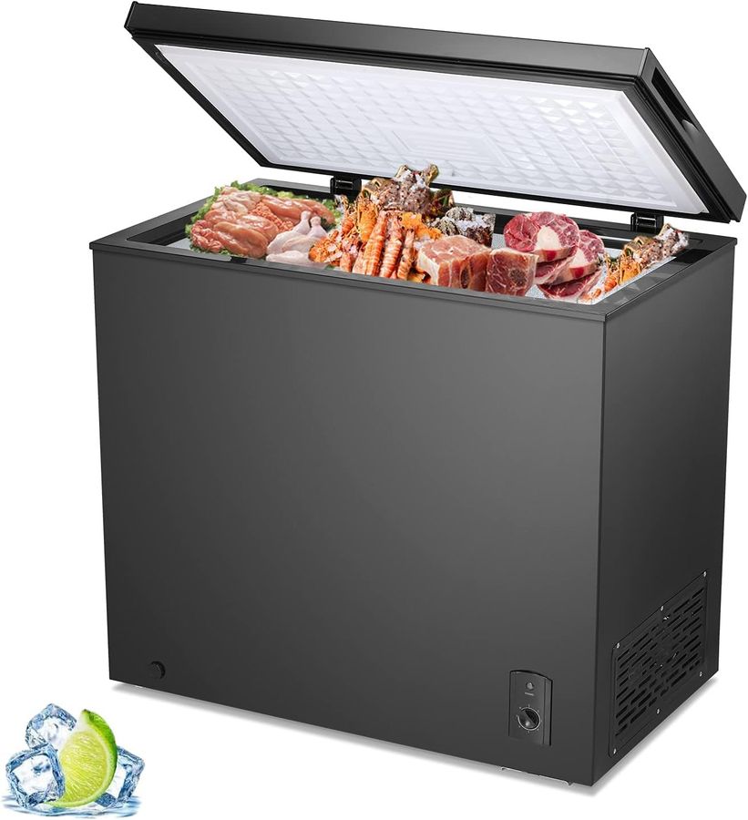 R.W.Flame Chest Freezer 7.0 Cubic Feet, Deep Freezer,Adjustable Temperature,Energy Saving,Top open Door Compact Freezer,Black added by Rachel Fedorov