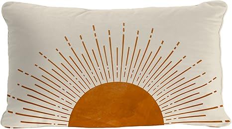 OGILRE Sun Sunrise Sunshine Abstract Home Girls Bedroom Room Decorations Soft Throw Pillow Cover, Sunset Boho Pillow Case Pillowcase, 12x20 Inch added by Christina Miller