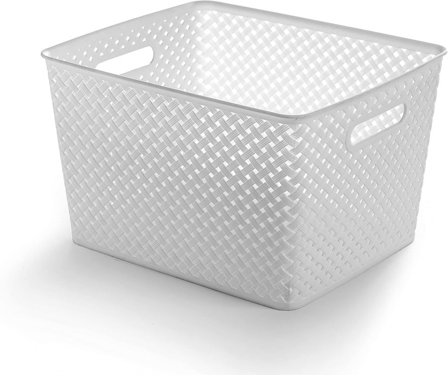 BINO Woven Plastic Storage Basket, X-Large (White) added by Rachel Fedorov