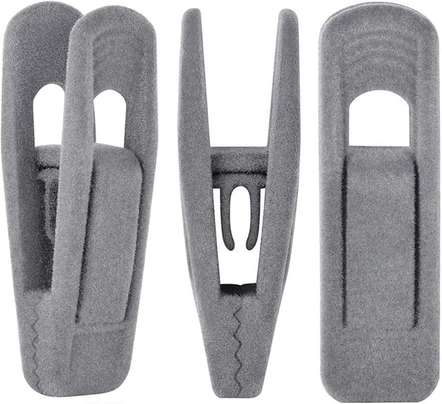 Grey Velvet Hangers Clips 24 PCS added by Judi Igwe