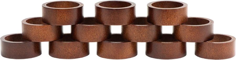 Napkin Rings Set of 12, Wooden Napkin Rings Artisan Crafted in India, Tabletop Decor added by sallie tyler