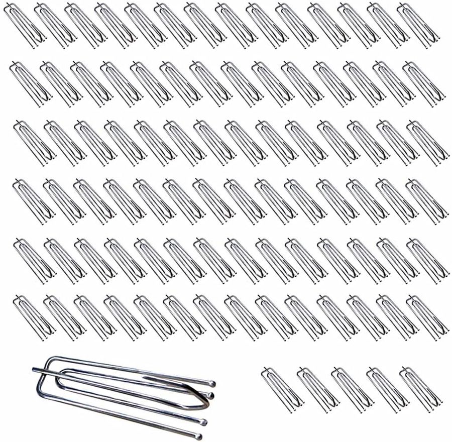 90PCS Stainless Steel Curtain Pleat Hooks,Drapery Hook and Pin for Pleated Drapes 4 Prongs Pinch Pleat Hook Clips,Traverse Pleater 4 End Curtain Hangers for Window Door Bathroom Curtain added by sallie tyler