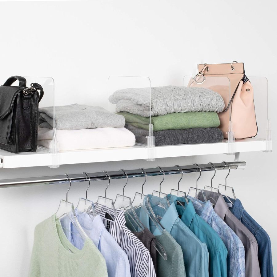 Richards Homewares Shelf Dividers for Closet Organizer and Storage, 8-Piece Set, Clear added by Rachel Fedorov