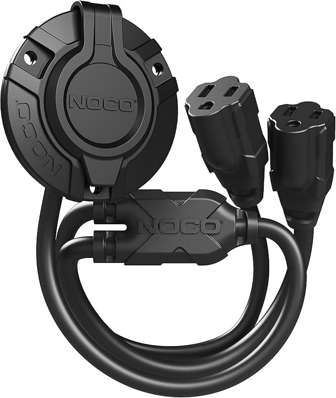 NOCO GCP2 15A AC Port Plug, 125V Power Inlet Socket, and Waterproof Electrical Outlet Receptacle Box with Dual 18-Inch Integrated Outdoor Extension Cords added by erika grossman