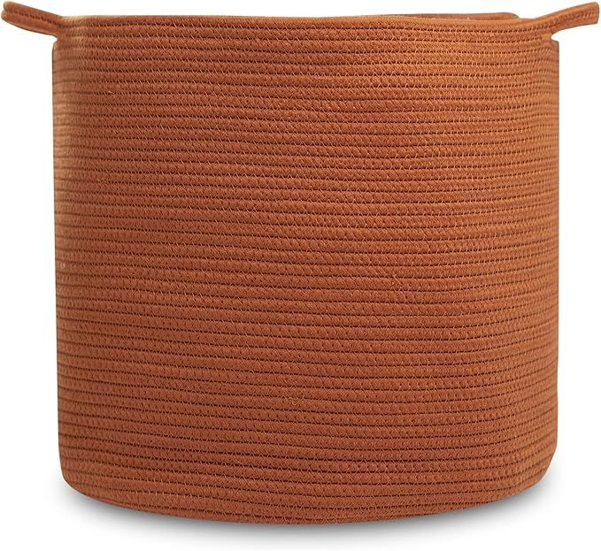 Natemia Rope Storage Basket- Nursery Bin and Toy Organizer (15”x15”x14”), Laundry Basket, Basket for Towels, Pillows and Blankets added by Alivia Korsun