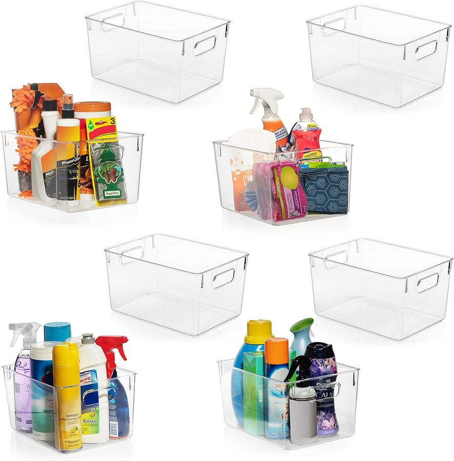 ClearSpace Plastic Storage Bins – Perfect Kitchen Organization or Pantry Storage – Fridge Organizer, Pantry Organization and Storage Bins, Cabinet Organizers added by Rachel Fedorov