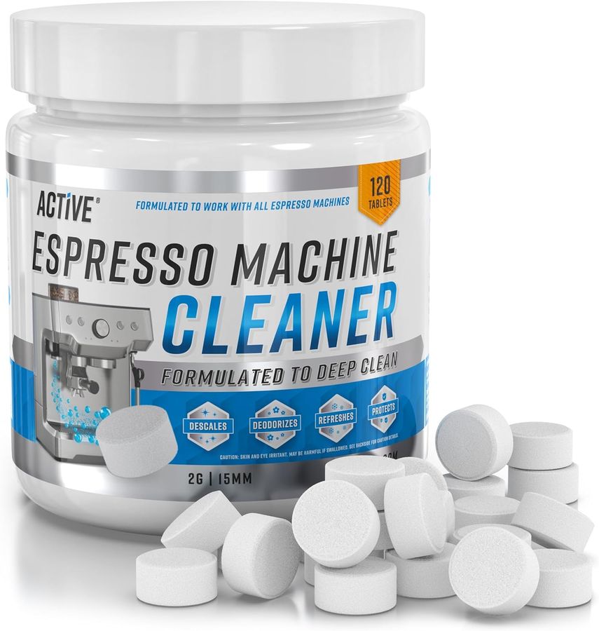 Espresso Machine Cleaning Tablets Descaling - 120 Tabs | Compatible with Breville Barista Express, Gaggia, Delonghi, Jura, Philips | Expresso Maker Backflush Oil Remover Solution Cleaner Clean Tablet added by Ruthann R