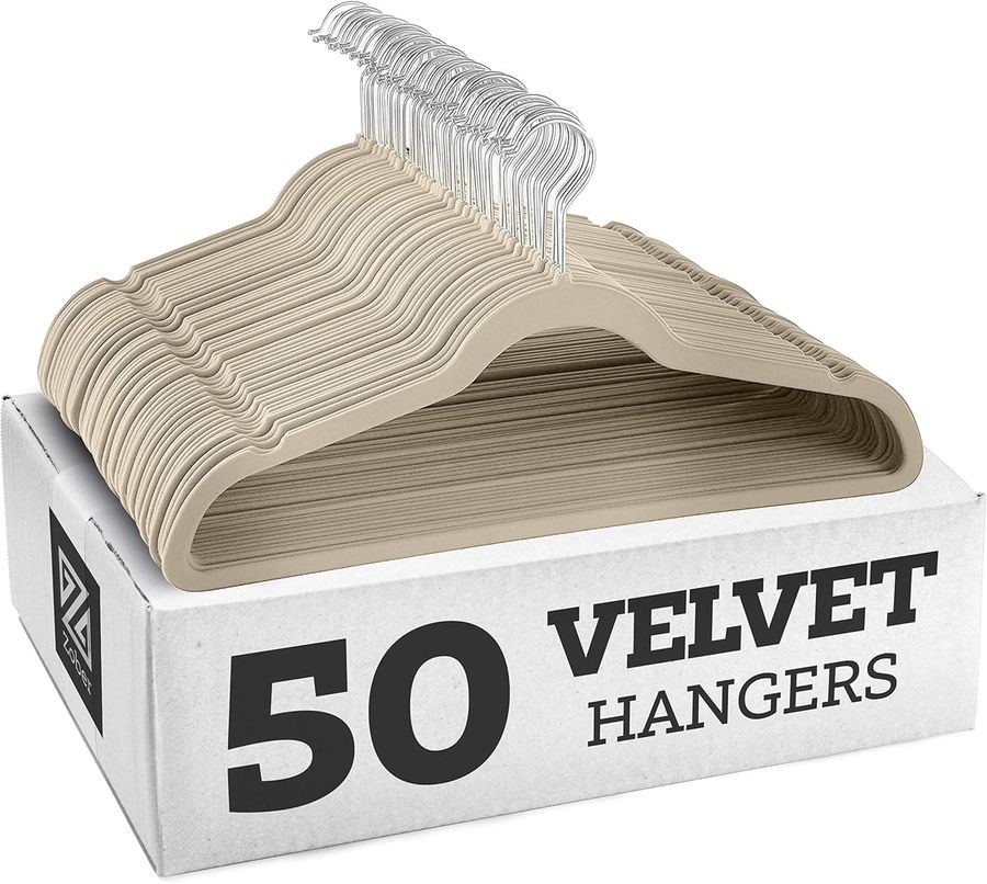 Zober Non-Slip Velvet Hangers - Suit Hangers (50-pack) added by Judi Igwe