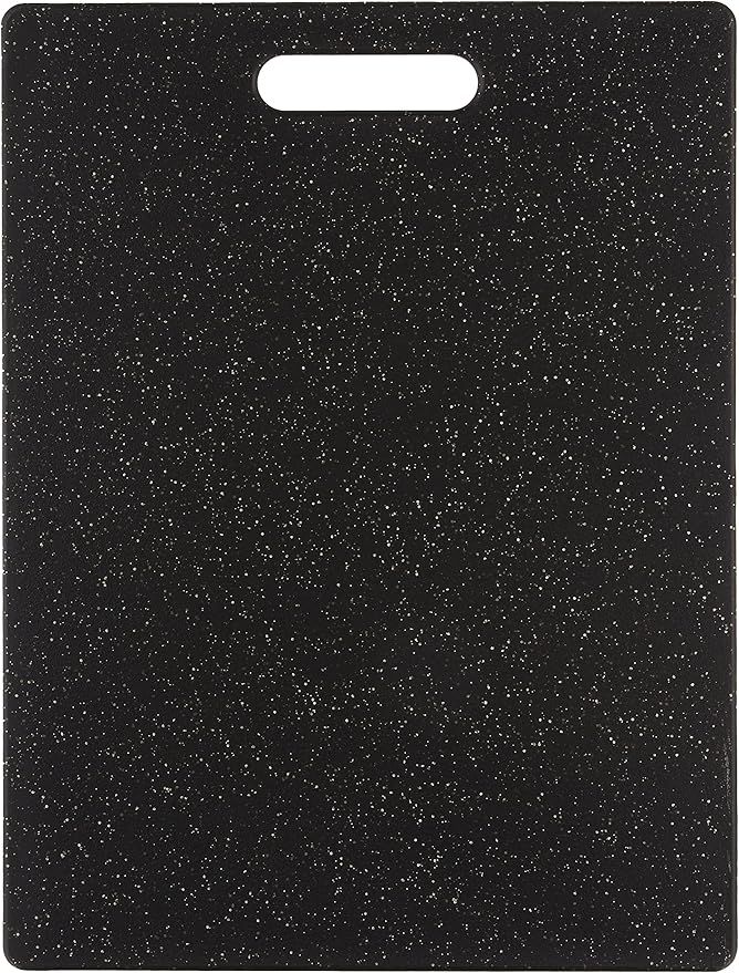 Dexas Grippboard Cutting Board with Non-Slip Feet, 11 by 14.5 inches, Dark Granite pattern and Black added by Sarah Jackson