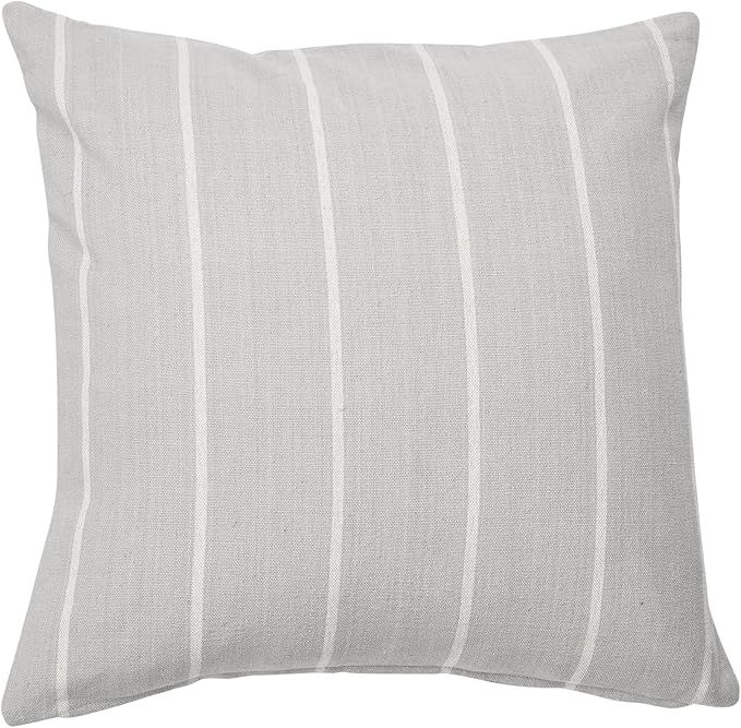 Creative Co-Op 20" Square Interwoven Stripe Cotton Pillow Decorative Pillow, 20" x 20", Grey added by Cheyenne Ely