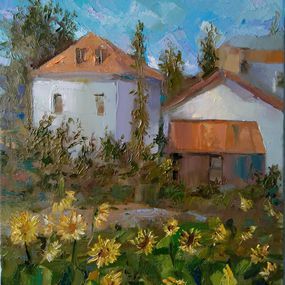 ▷ Sunflower Garden by Kamsar Ohanyan, 2021 | Painting | Artsper (1073877) added by Bridget Nelson