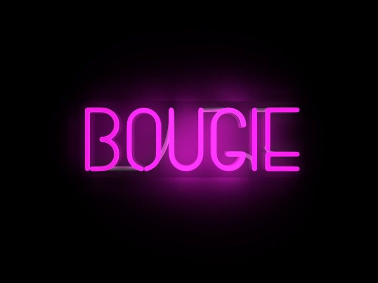 Bougie - neon art work added by Doctor Designs