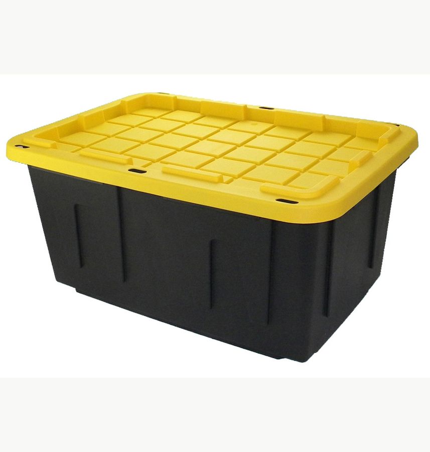 Project Source Commander Large 27-Gallon (108-Quart) Black Tote with Standard Snap Lid Lowes.com added by Spoak Member