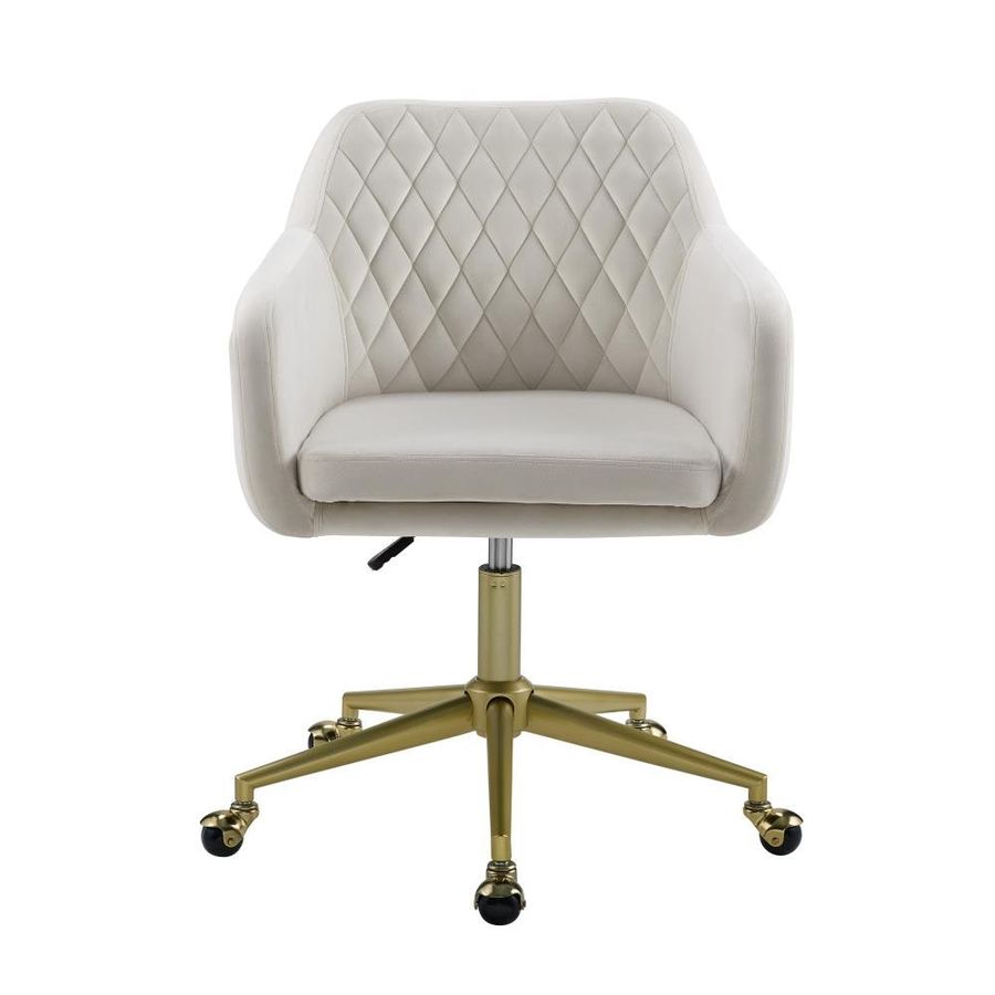 Linon Imogen Quilted Office Chair Off White Lowes.com added by Jennifer Kelly