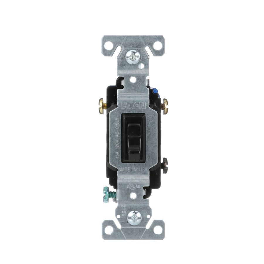 Eaton 15-Amp 3-Way Toggle Light Switch, Black Lowes.com added by dion banville
