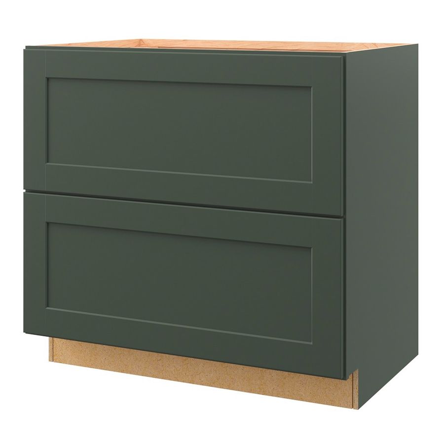 allen + roth Galway 36-in W x 34.5-in H x 24-in D Sage Drawer Base Fully Assembled Semi-custom Cabinet (Shaker Door Style) Lowes.com added by Spoak Member
