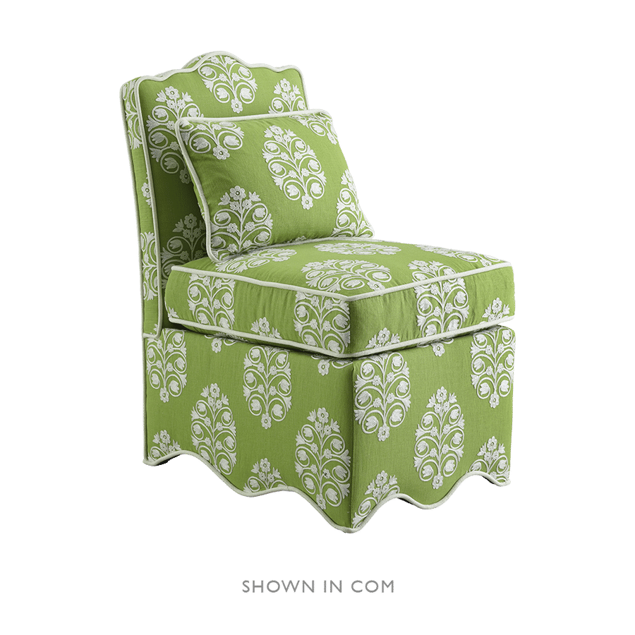 Upholstered Scallop Slipper Chair added by Kacey Dillier