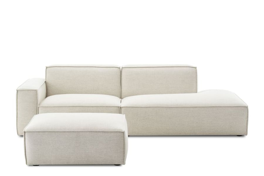 Jonathan Side Chaise Sofa with Ottoman | Castlery added by erika grossman