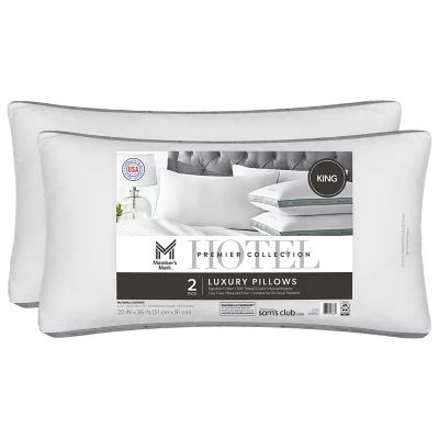 Member's Mark Hotel Premier Collection Bed Pillows, 2 Pack (Assorted Sizes) - Sam's Club added by Where The Heart Is Designs