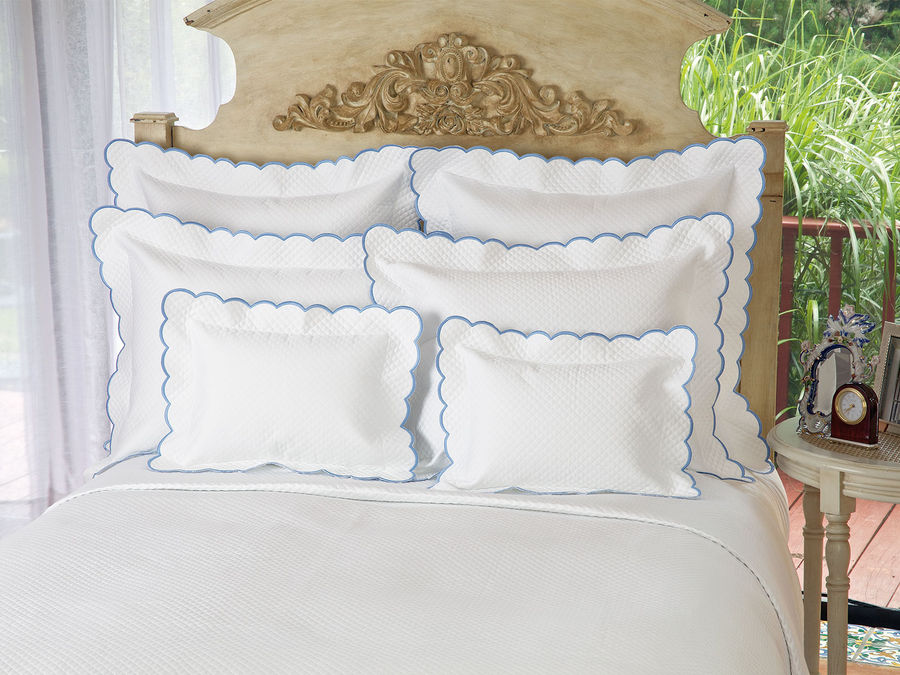 Diamante Quilted Linens - Luxury Bedding - Italian Bed Linens - Schweitzer Linen added by Sarah Jane Meek