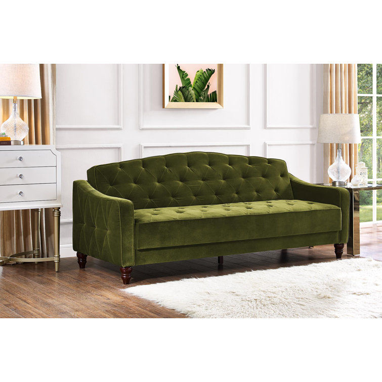 Vintage 81.5'' Velvet Square Arm Sofa added by Spoak Member