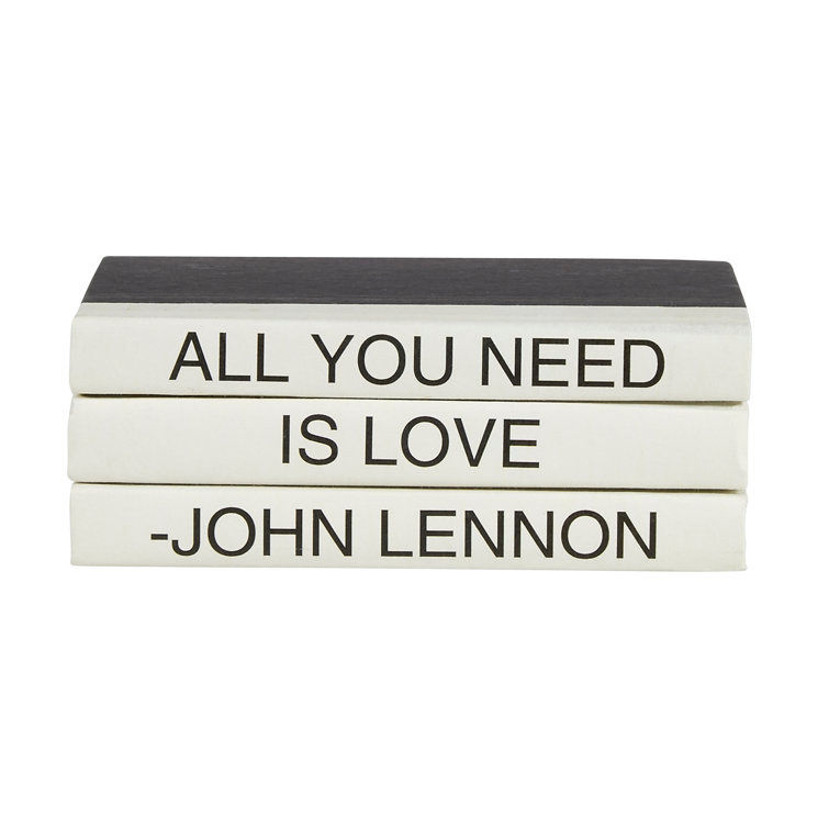 3 Piece All You Need Is Love Quote Decorative Book Set added by Spoak Member