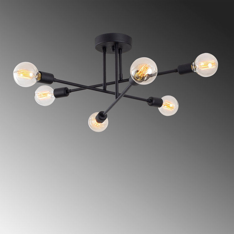 Earline 6 - Light Sputnik Modern Linear Chandelier added by Sandy Schargel Interiors