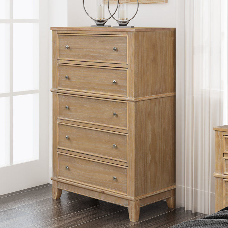 Illings 5 Drawer 29'' W Solid Wood Chest added by Katharine Perkins